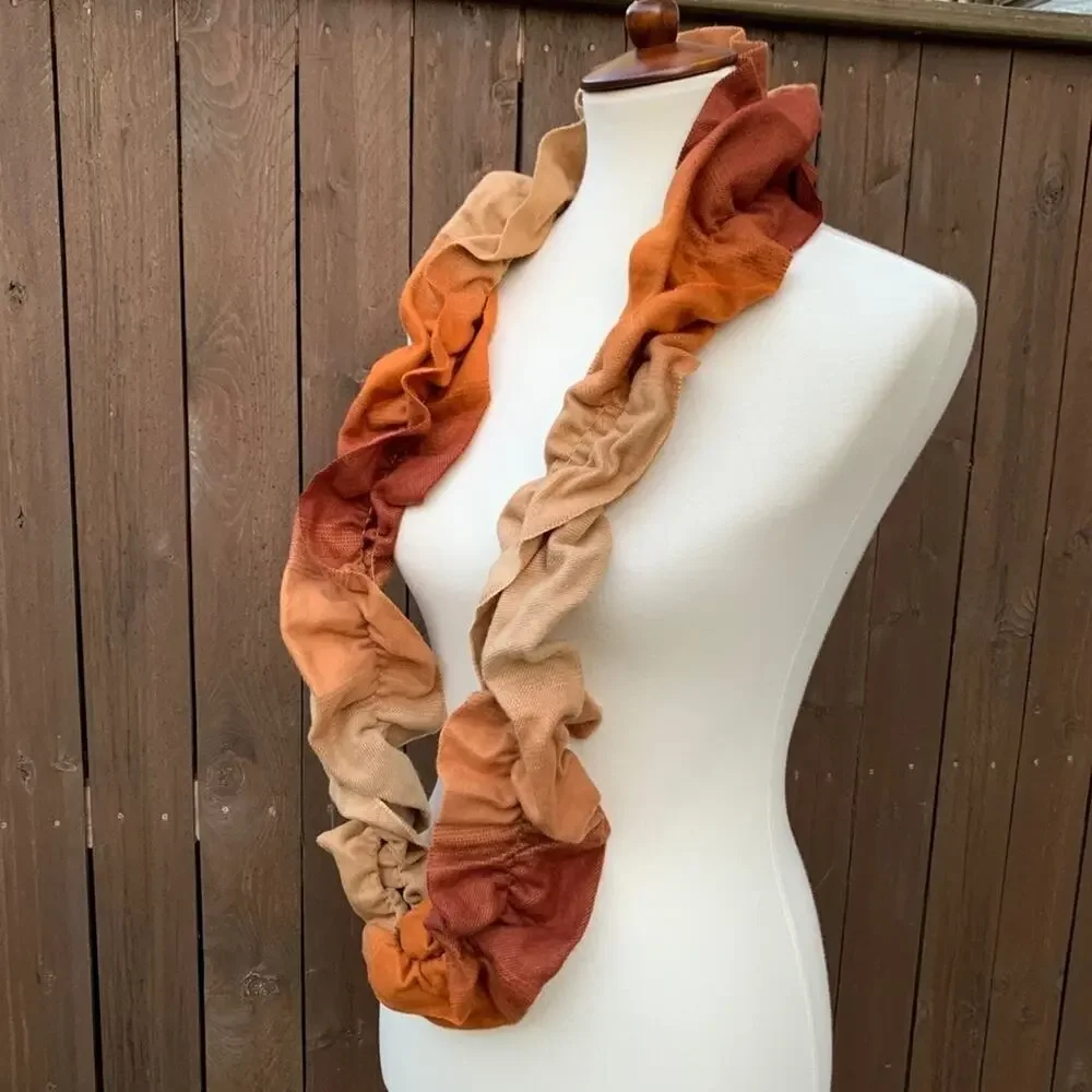 Orange Cashmink Infinity Style Scarf NWT